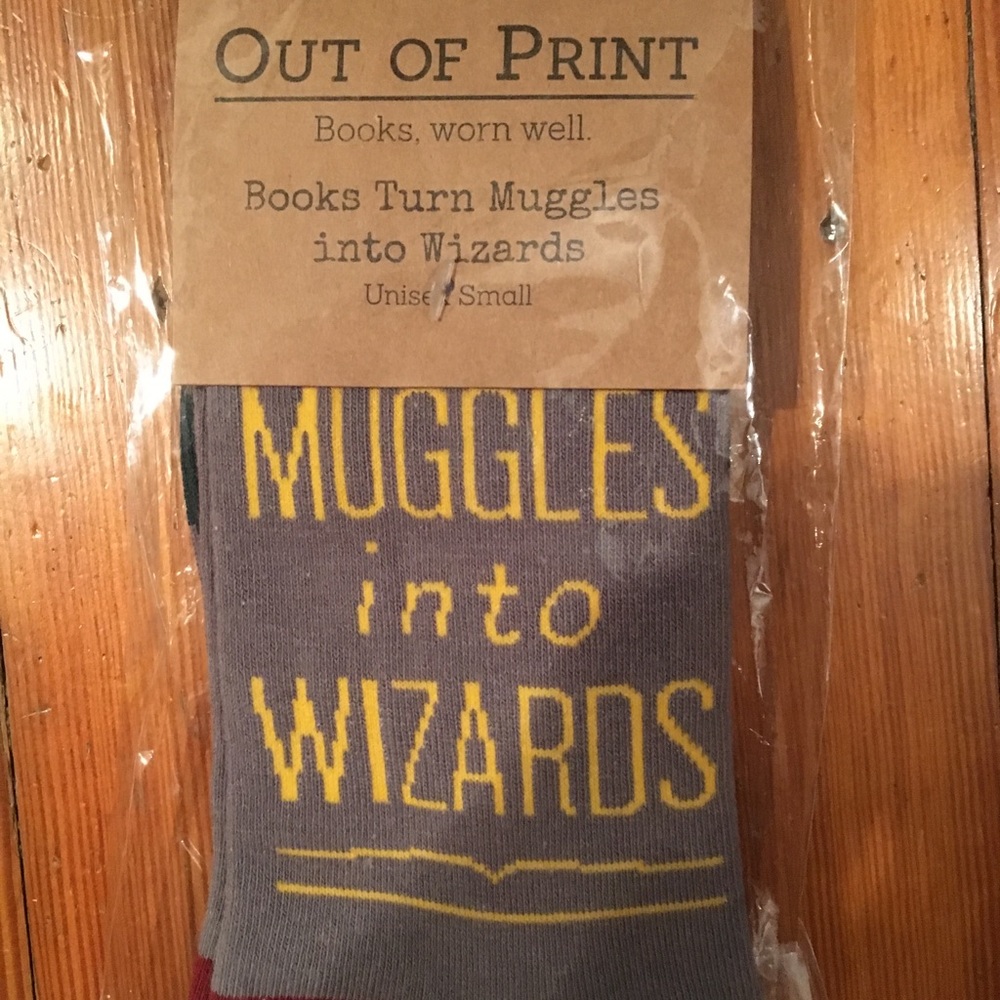 “Books Turn Muggles Into Wizards” Socks